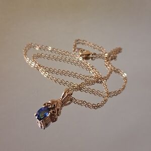 Mystic Topaz 14k Gold Plated Necklace